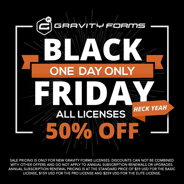 1-Day Only: Black Friday Sale