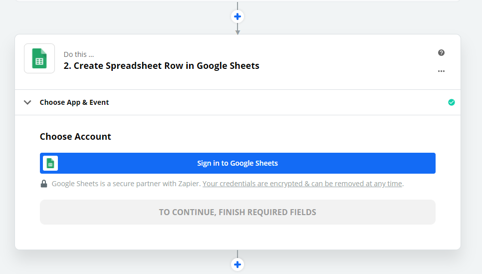Sign in to Google Sheets