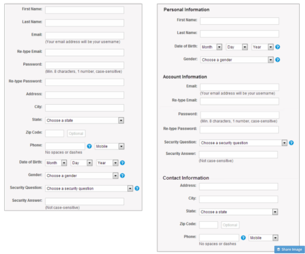 Form Layout Examples