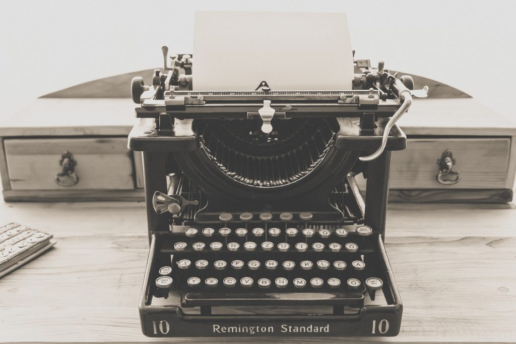 Typewriter Gutenberg Featured Image