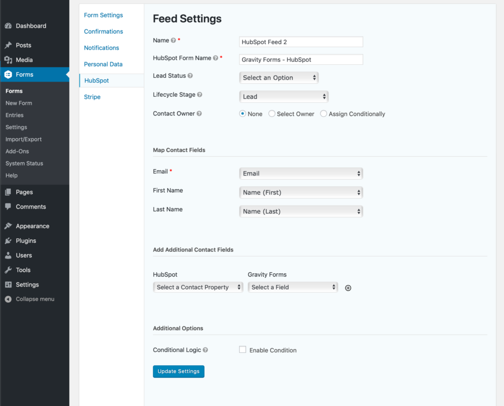 Gravity_Forms_create_HubSpot_Account_1020_Feed