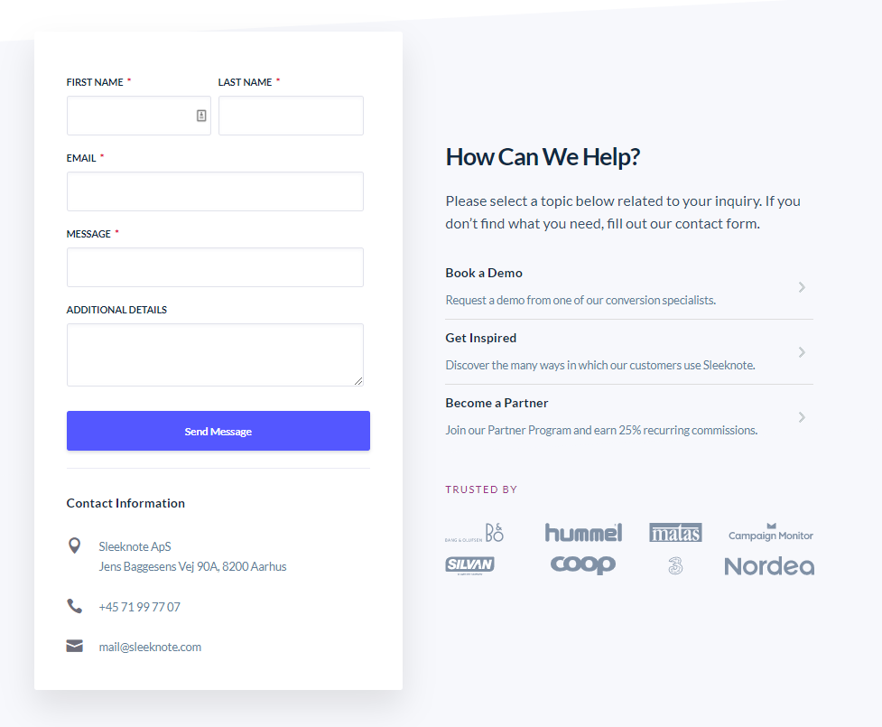 8 Inspiring Contact Form Examples with Ready-to-Use Templates