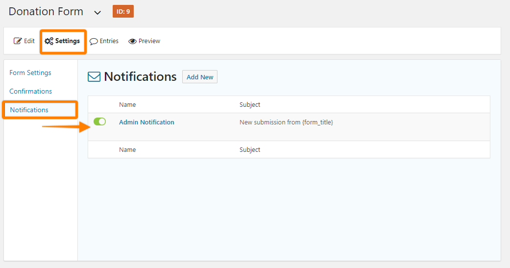 Form confirmation emails