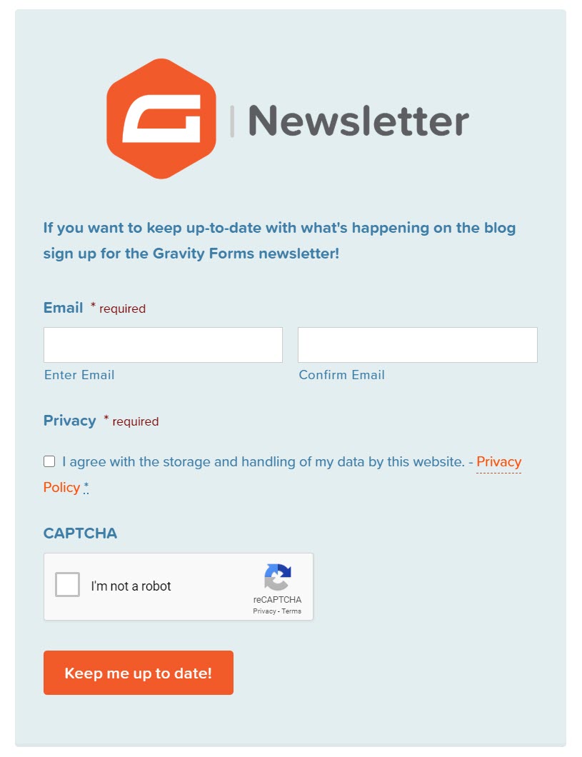 Newsletter Opt-In Form