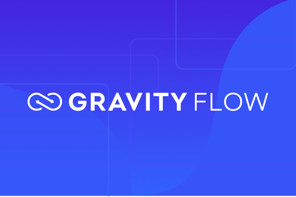 Gravity Flow Logo with Blue Background