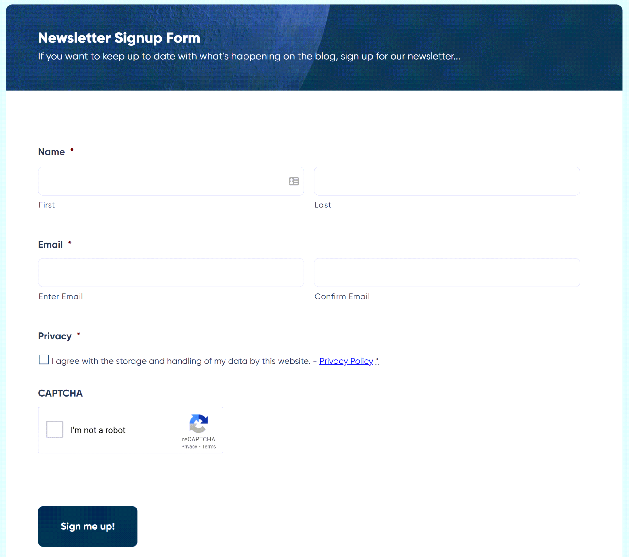 Starter guide how to create a newsletter signup form