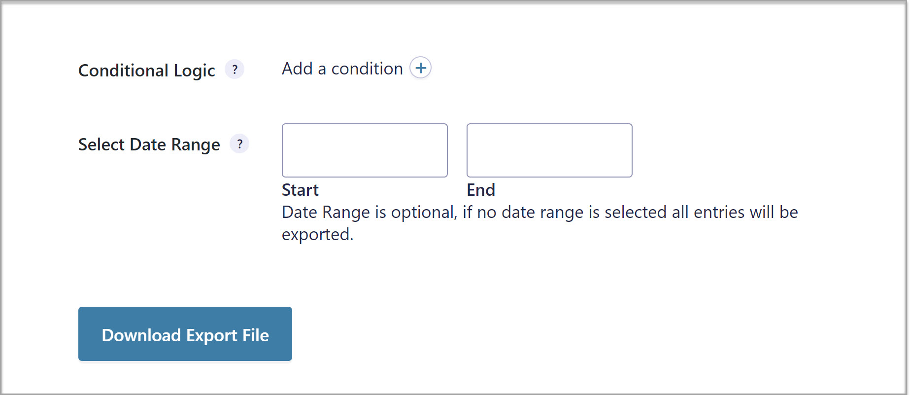 Conditional Logic