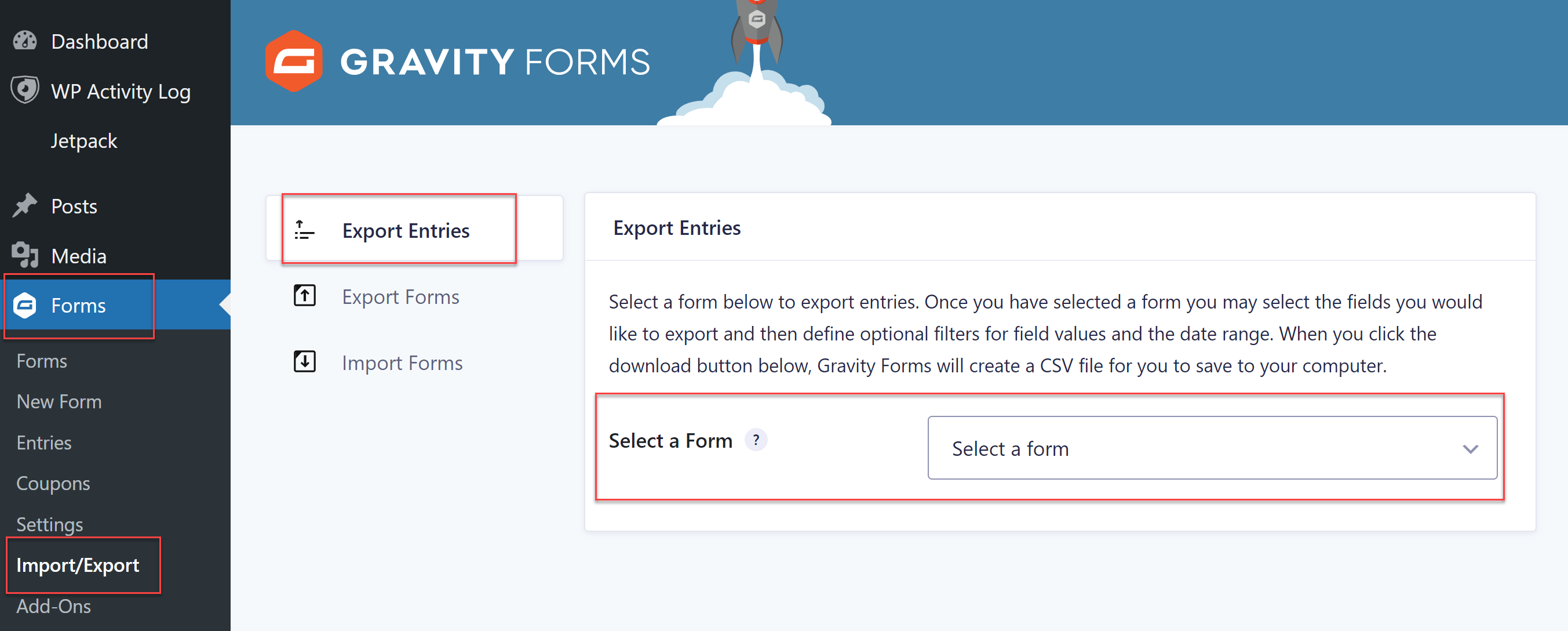 Download Gravity Form Entries