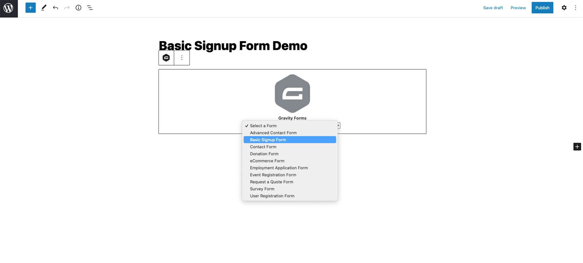 Adding signup form to page