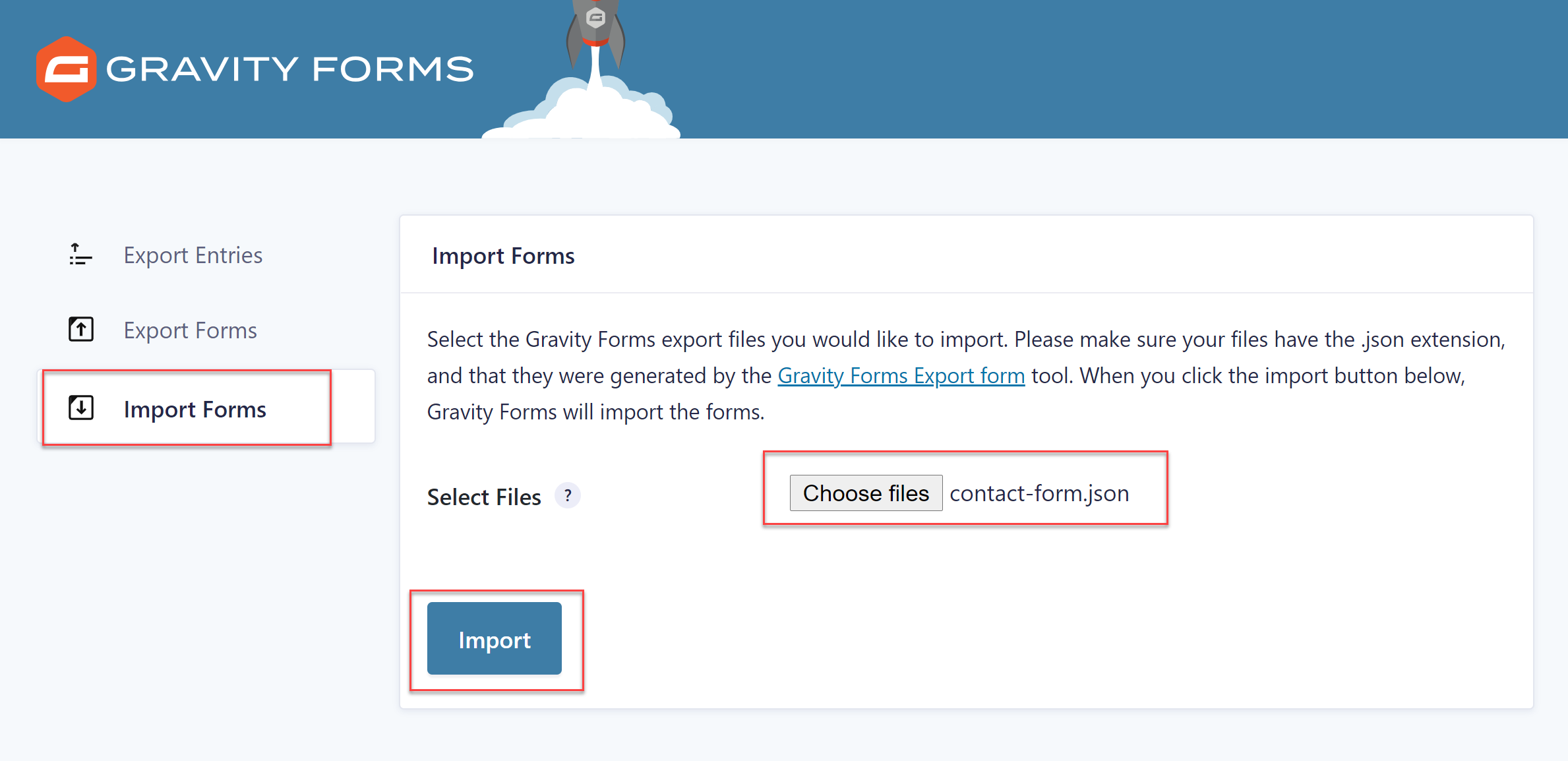 Import Forms