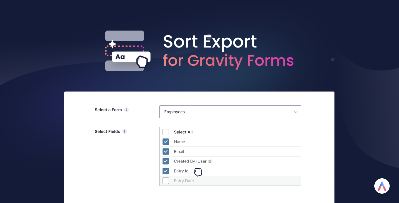 Sort Export for Gravity Forms