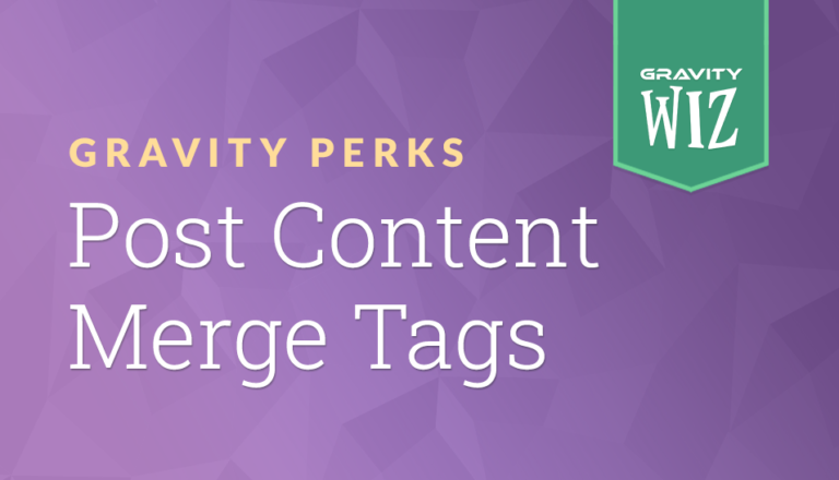 Post Content Merge Tags