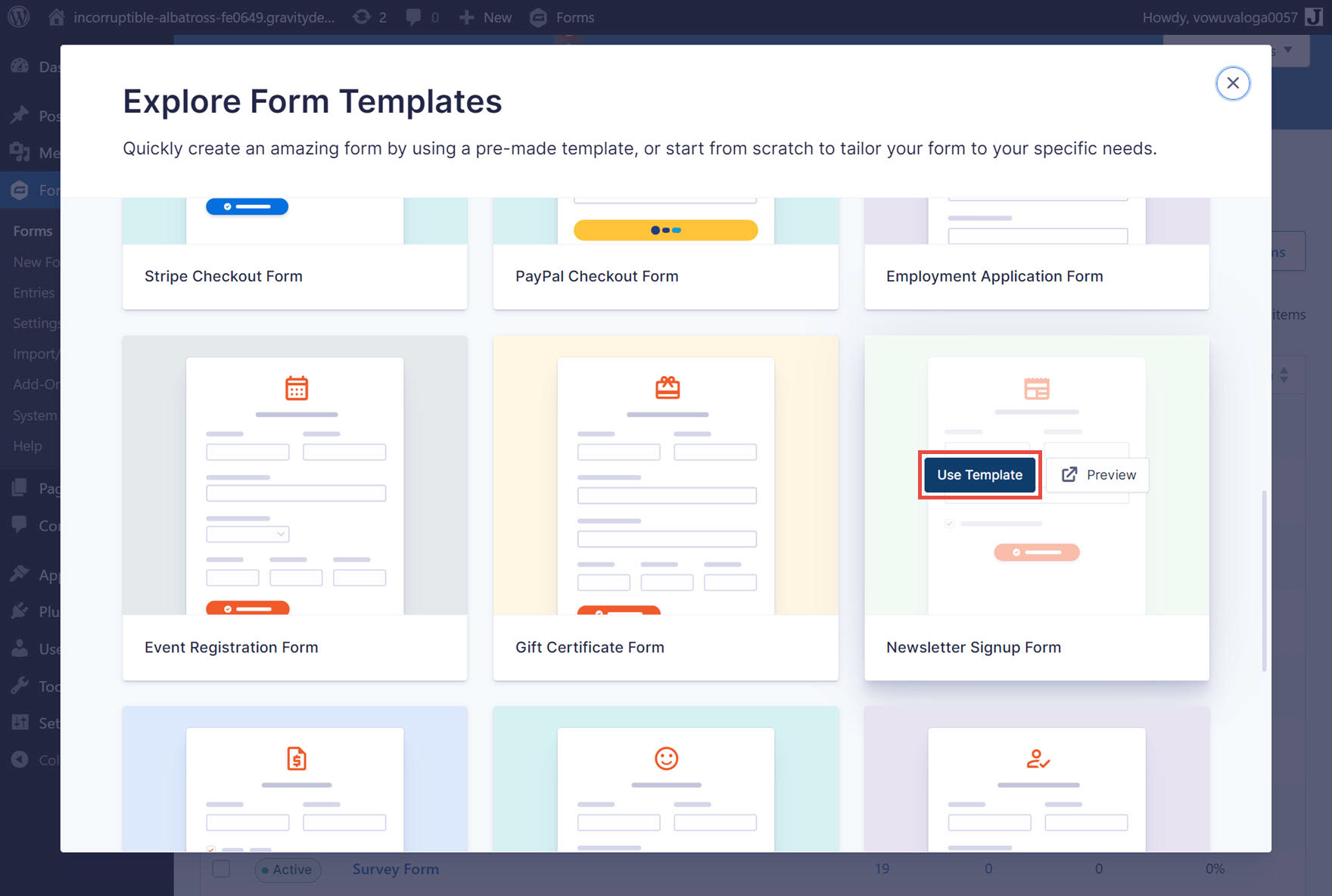 Form Template Library 