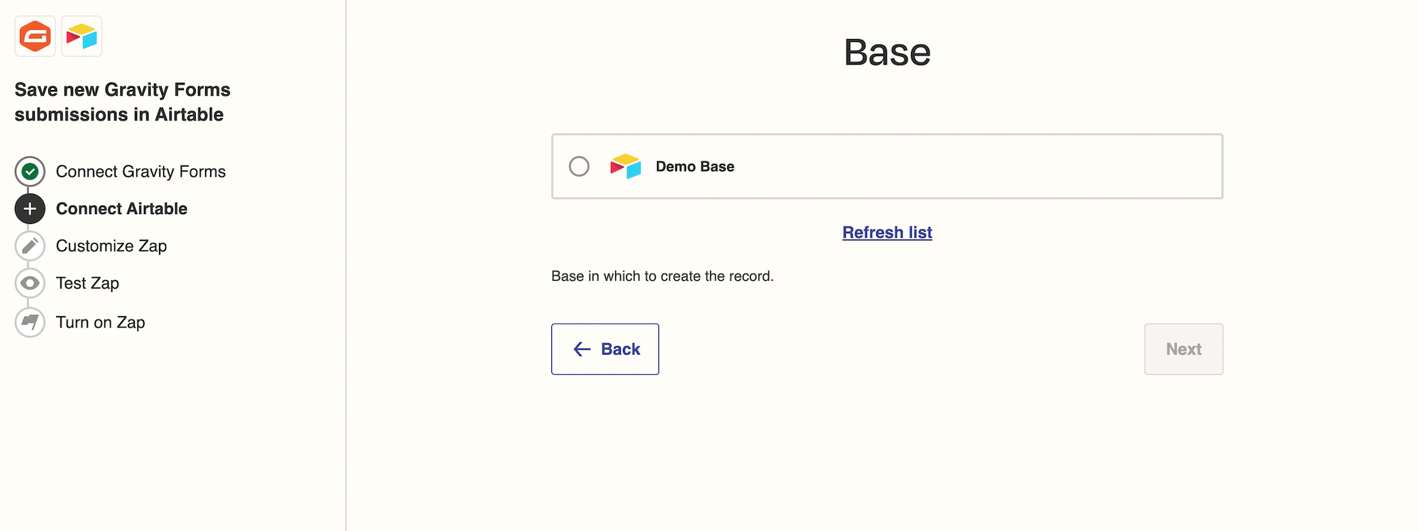 Choosing a base