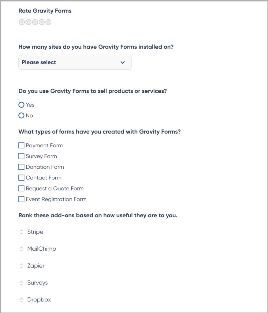 5 Types of Forms your WordPress Website Needs - Gravity Forms