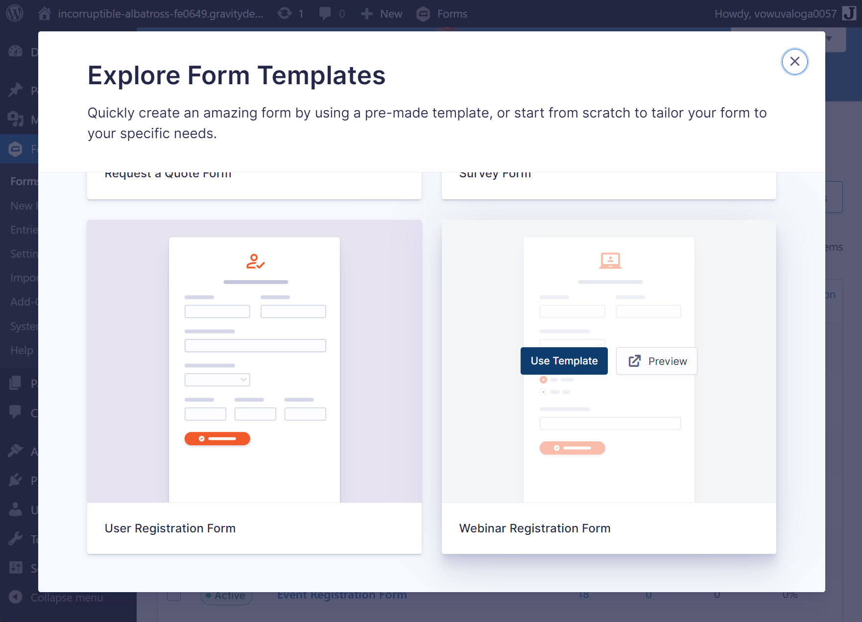 Form Template Library