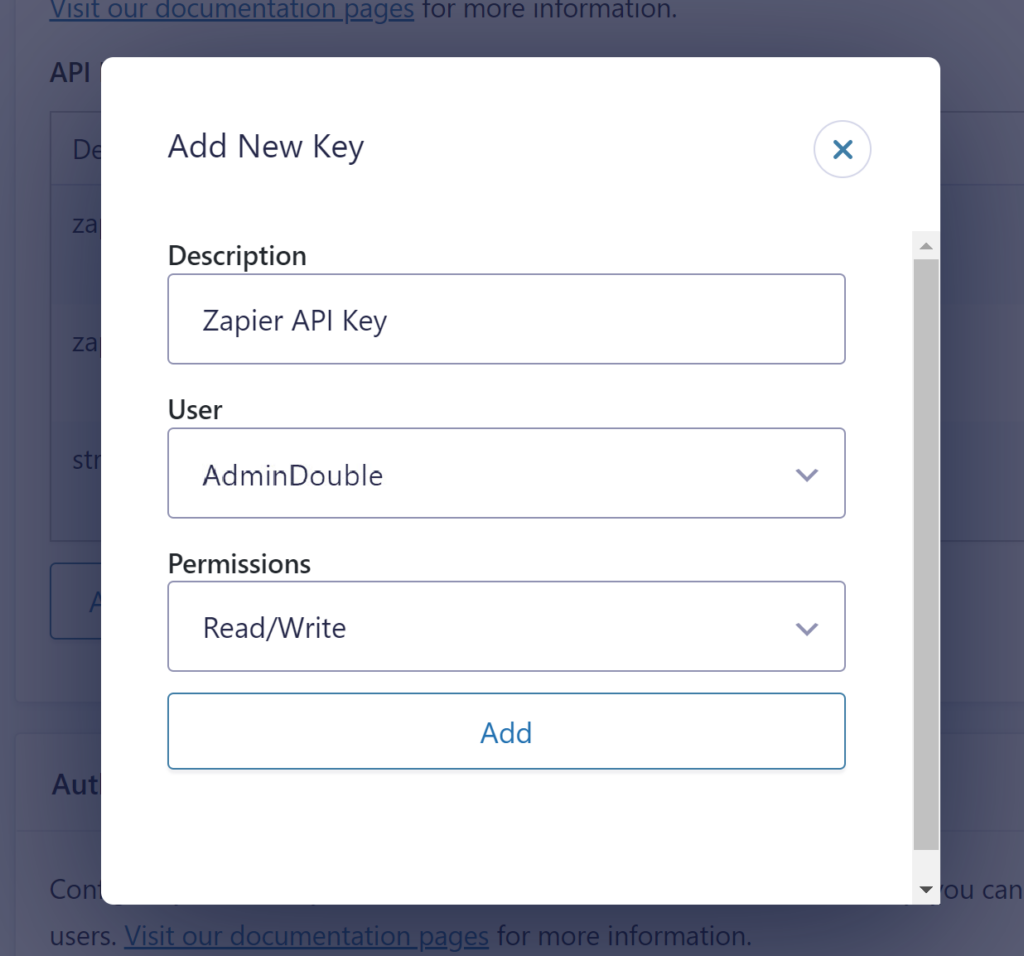 Zapier API Key