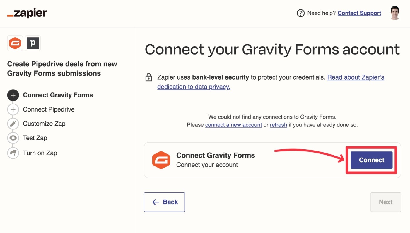 Connect Gravity Forms to zapier