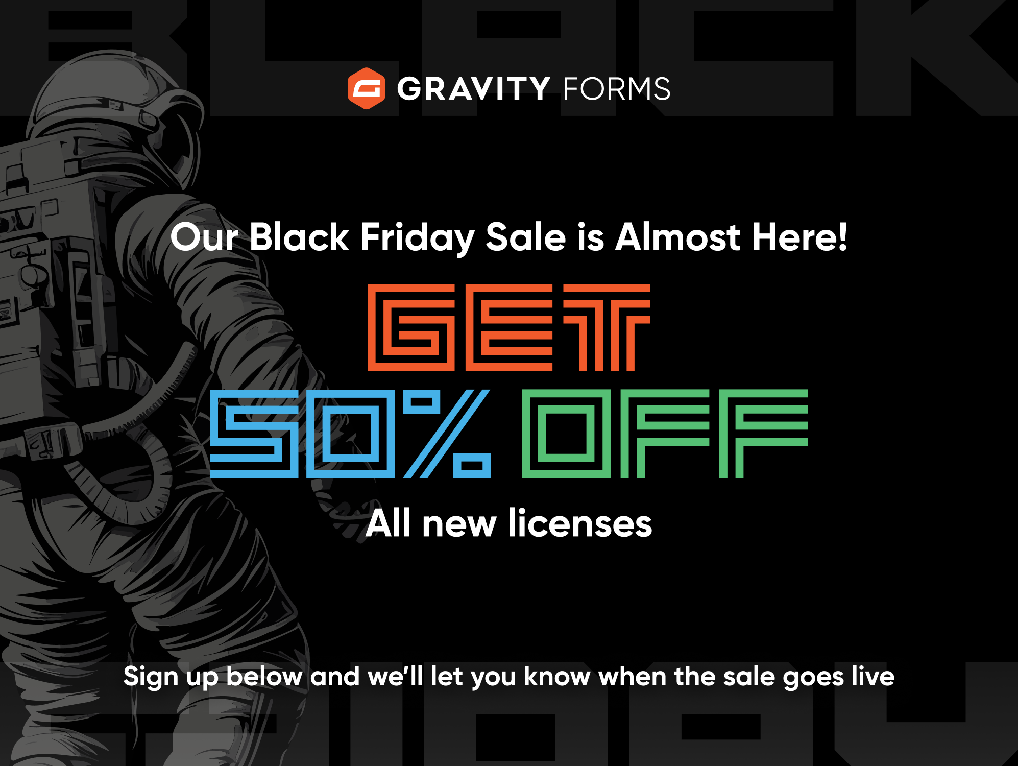Gravity Forms Black Friday Sale 2023