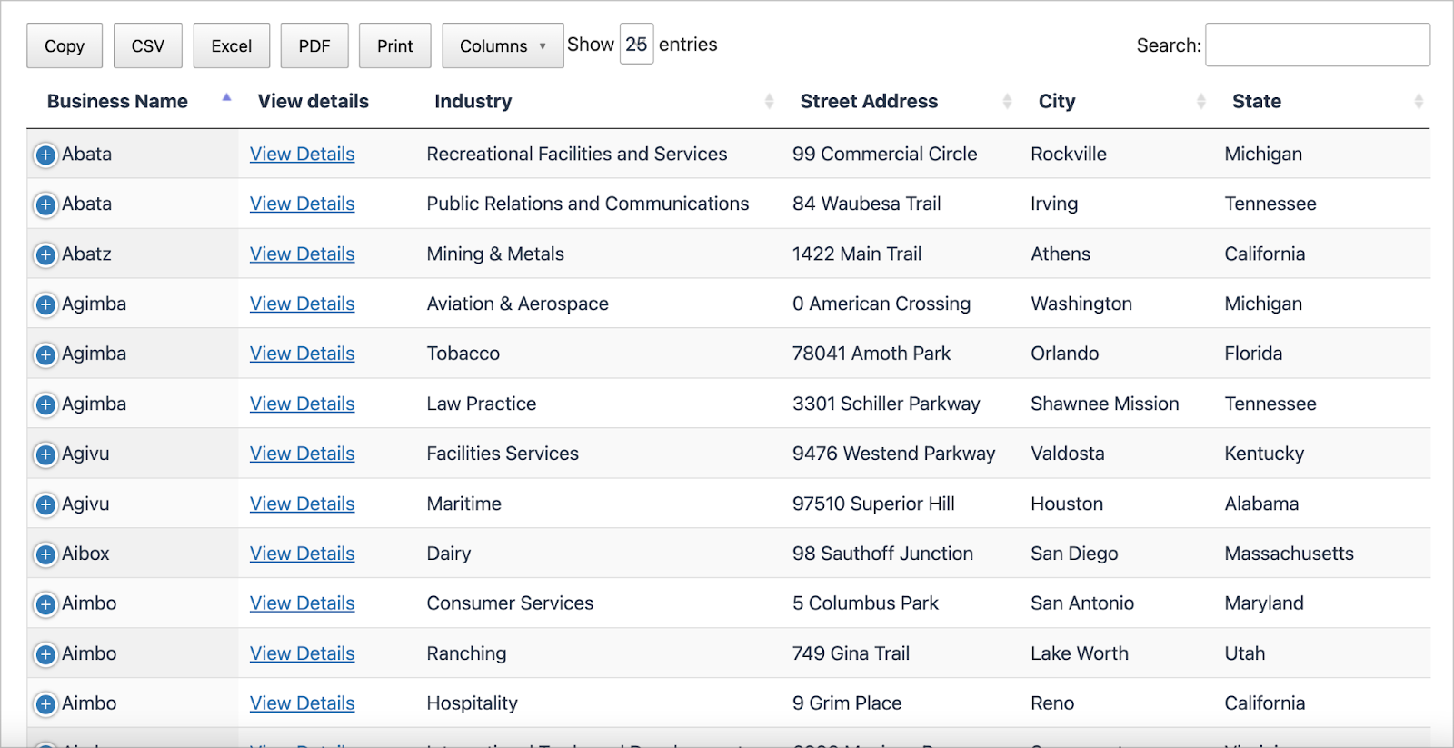 Front End Databases