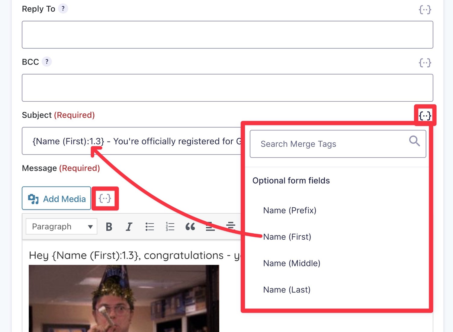 How to use merge tags to personalize your emails