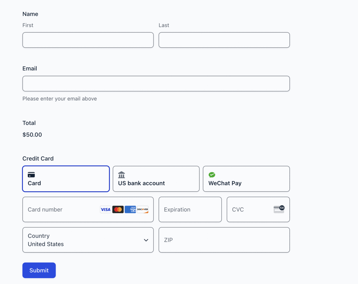 Styled Payment Element