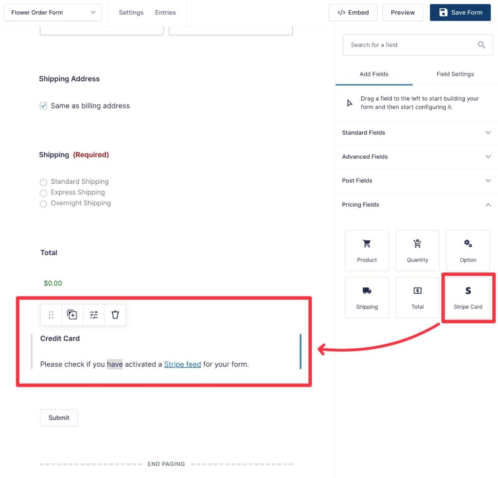 Starter Guide How to Create a Flower Order Form Gravity Forms