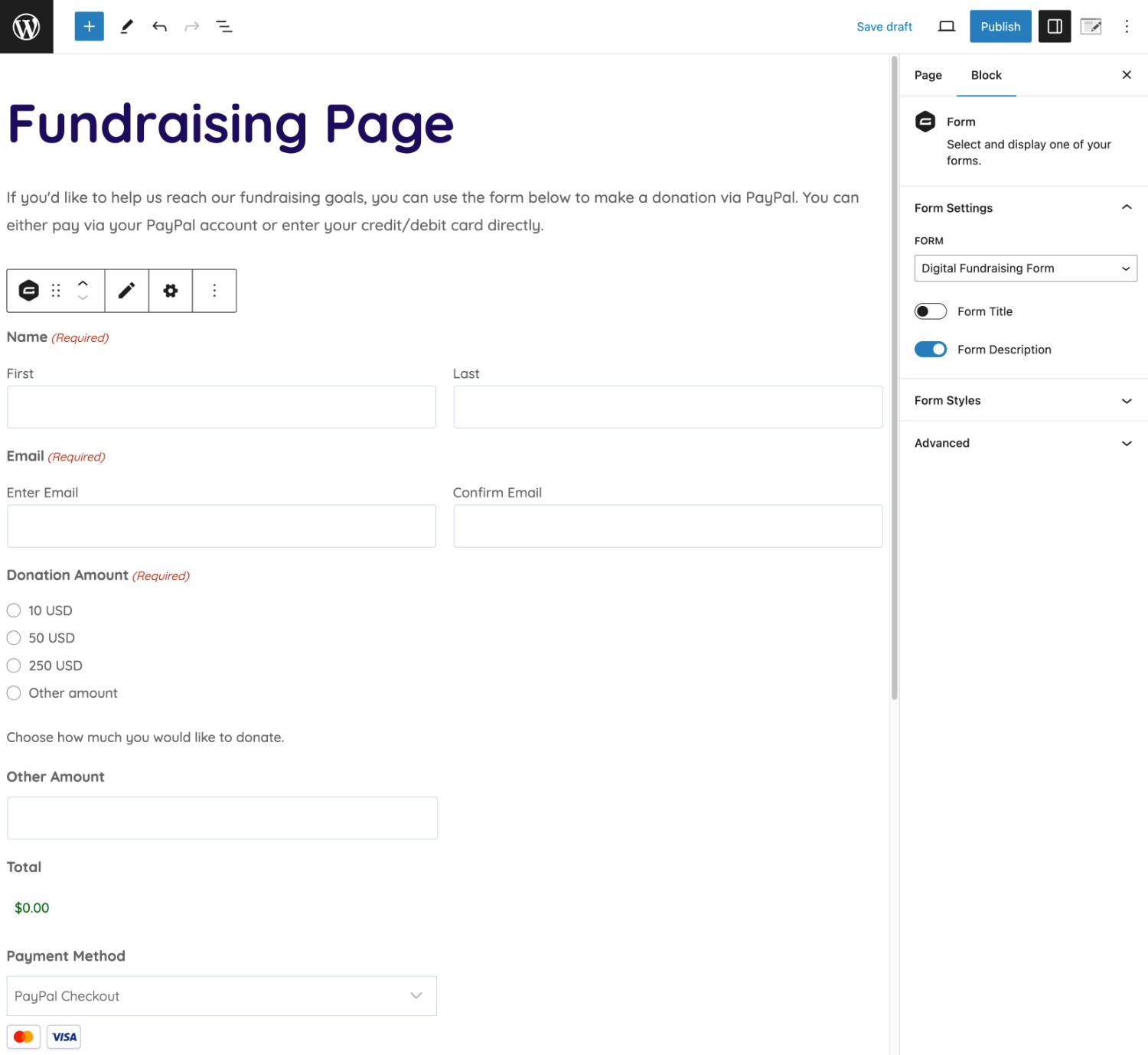 How to embed your digital fundraising form