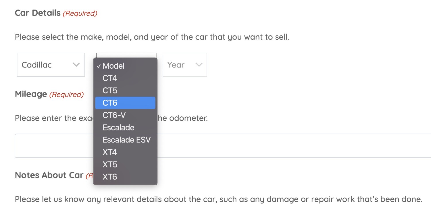 Test your chained selects