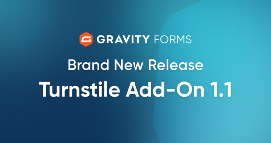 Gravity Forms Cloudflare Turnstile Add-On Announcement