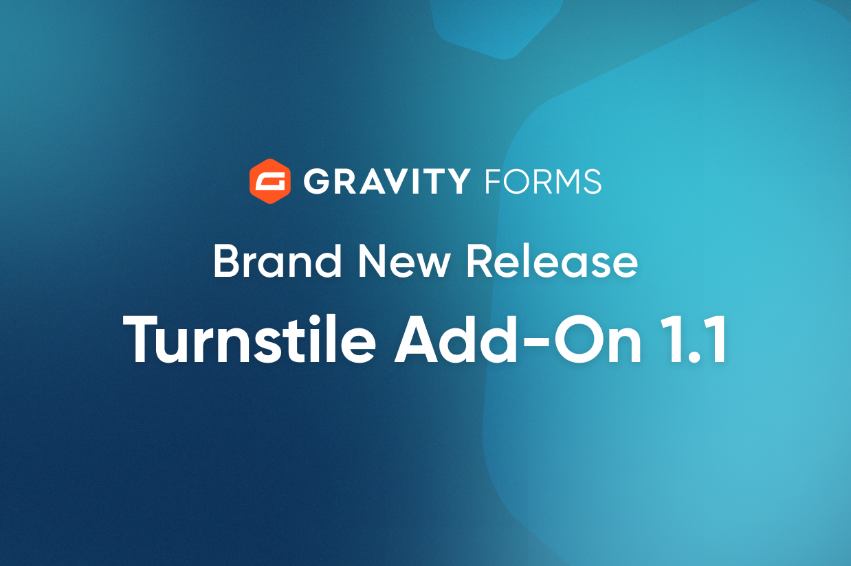 Gravity Forms Cloudflare Turnstile Add-On Announcement