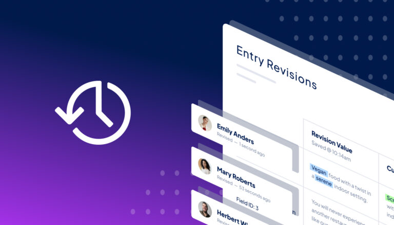 GravityRevisions: Save form entry revisions