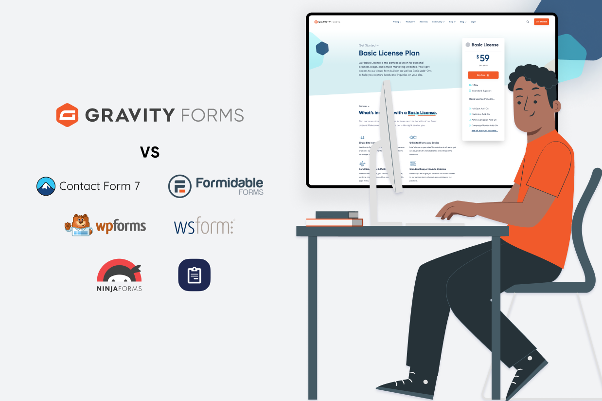 Gravity Forms Basic vs. Freemium WordPress Form Plugins