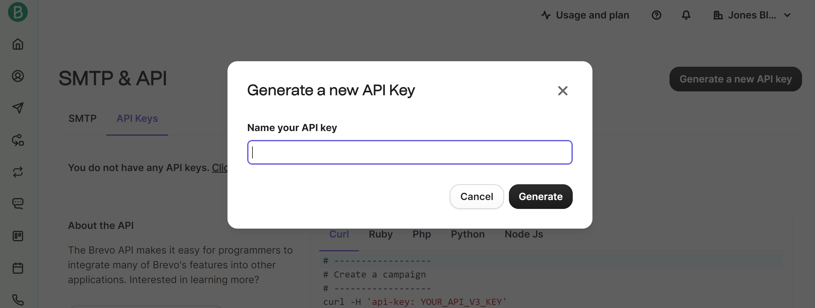 API Key Name