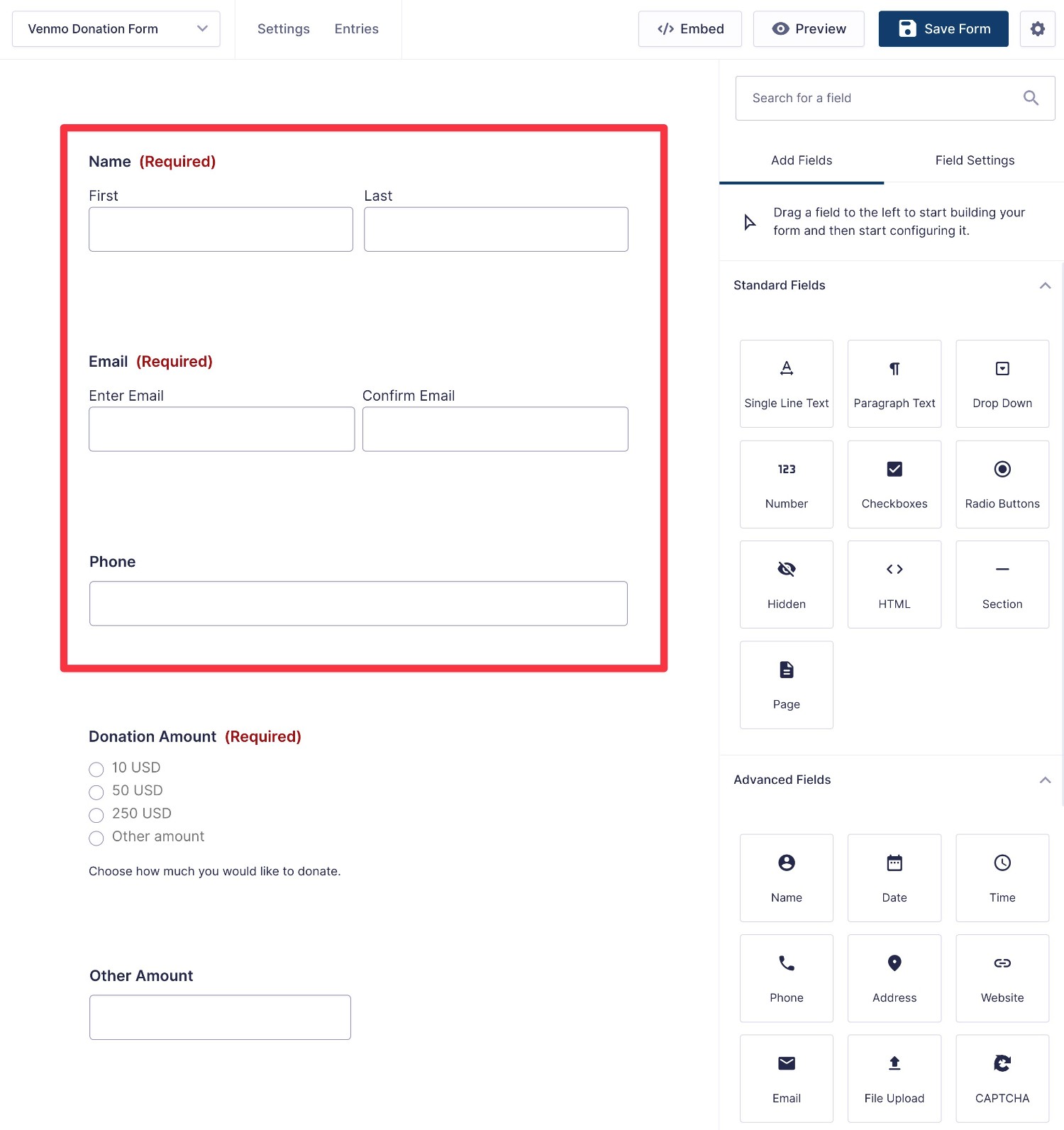 Add customer fields