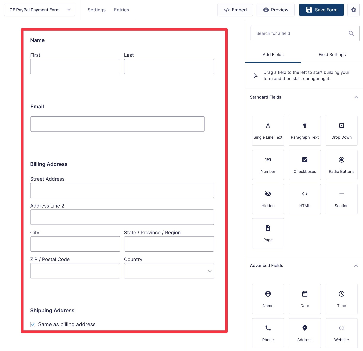 Add customer fields