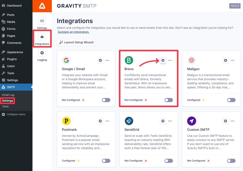 How to Send WordPress Emails Using Brevo and Gravity SMTP - Gravity Forms