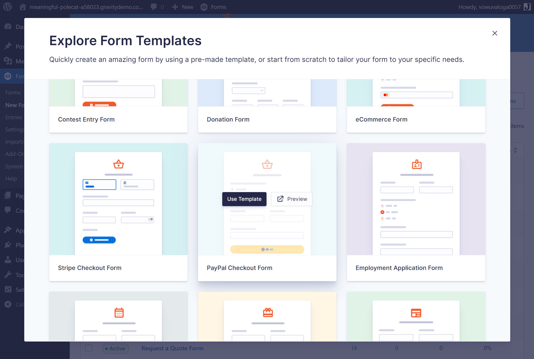 Form Template Library 