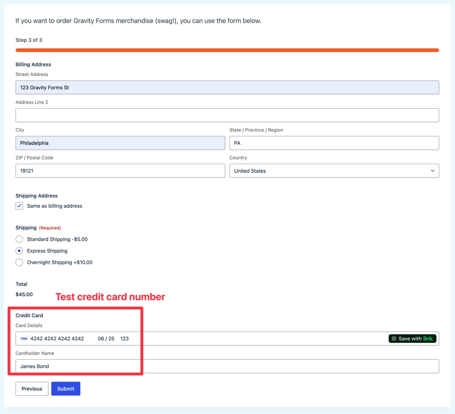 Testing your WordPress payment form