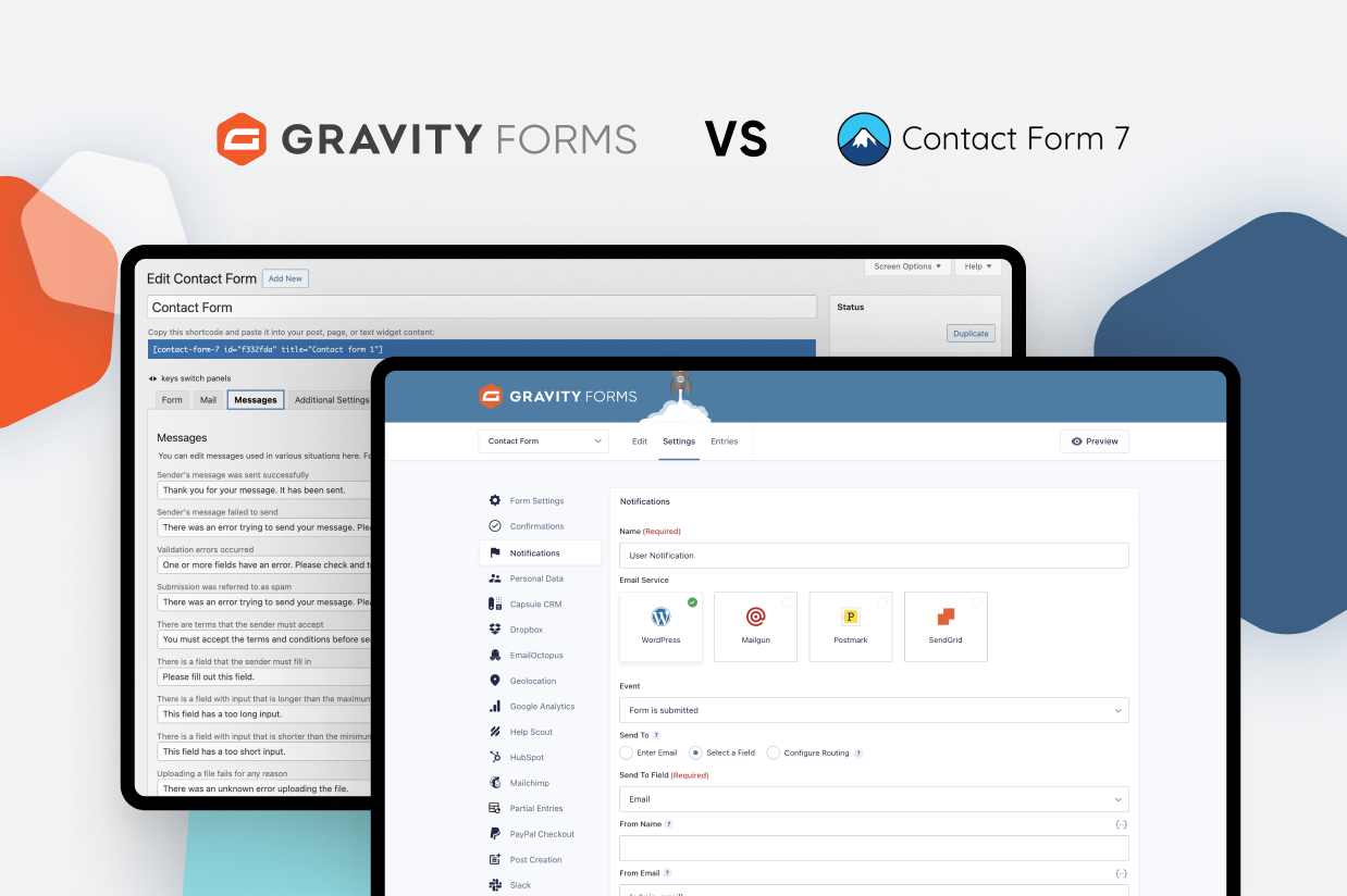 Contact Form 7 vs Gravity Forms