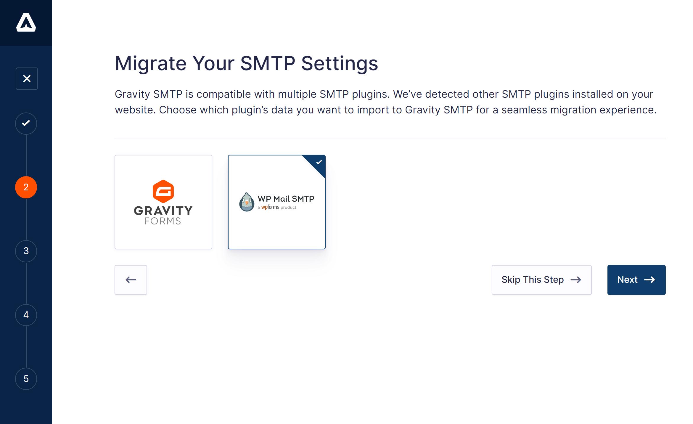 Migrate SMTP Settings