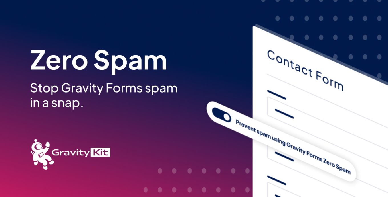 Zero Spam: Eliminate Gravity Forms spam (free)