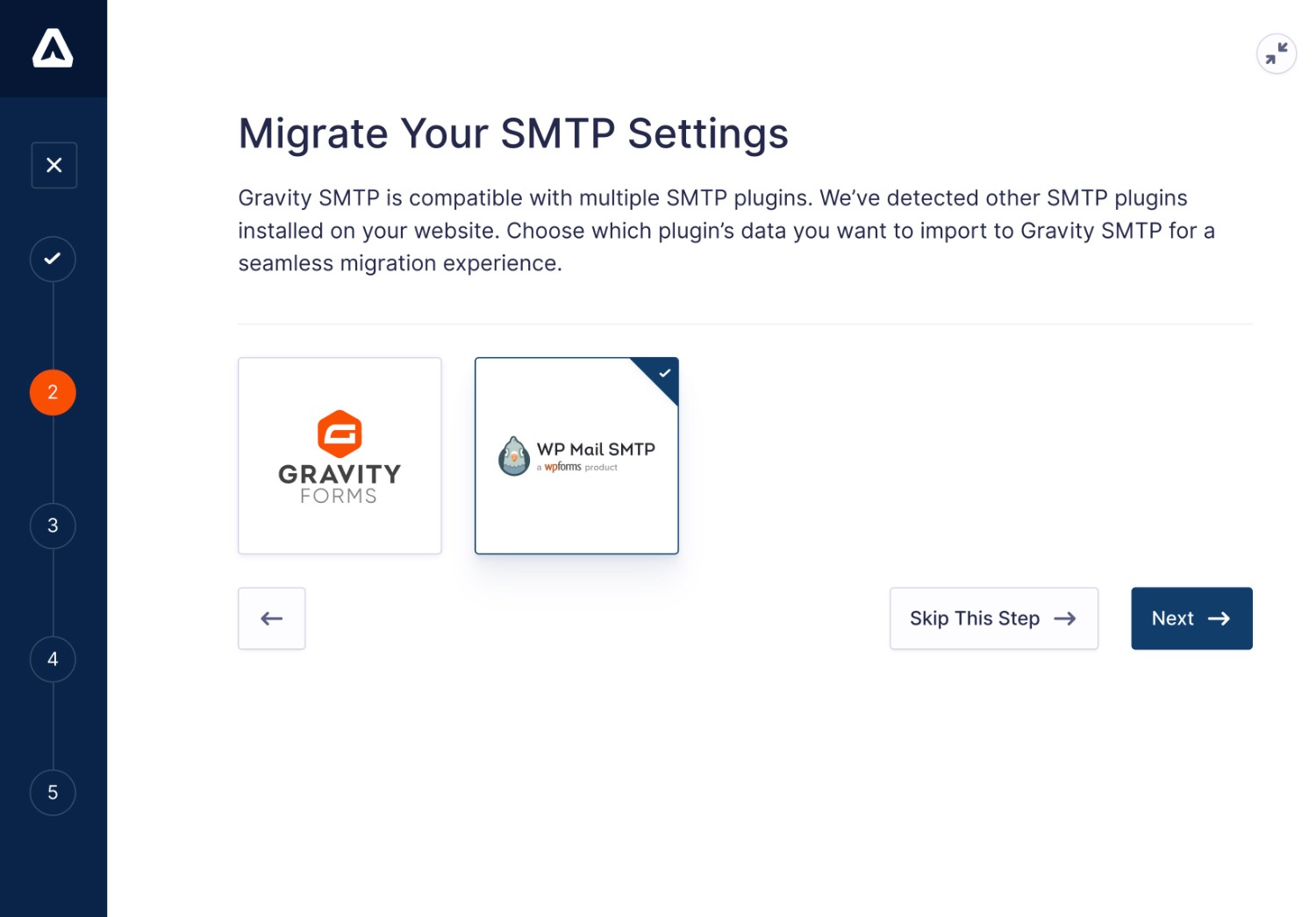 Migrate to Gravity SMTP from WP Mail SMTP