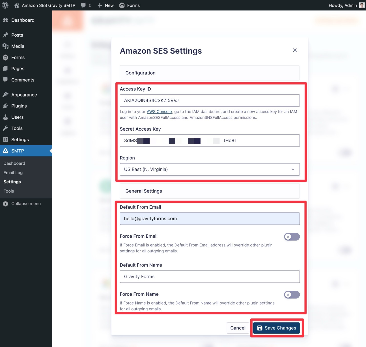 Configure Amazon SES integration