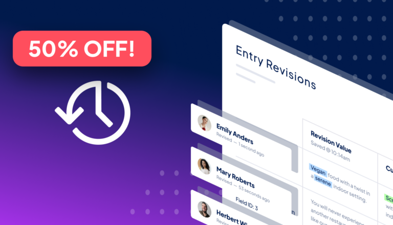 GravityRevisions: Manage form and entry revisions