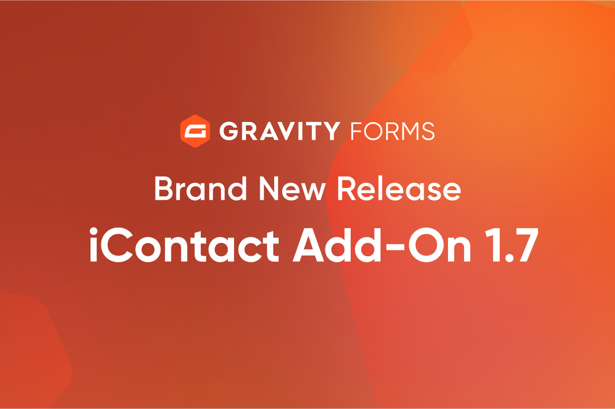 Brand New Release- iContact Add-On 1.7