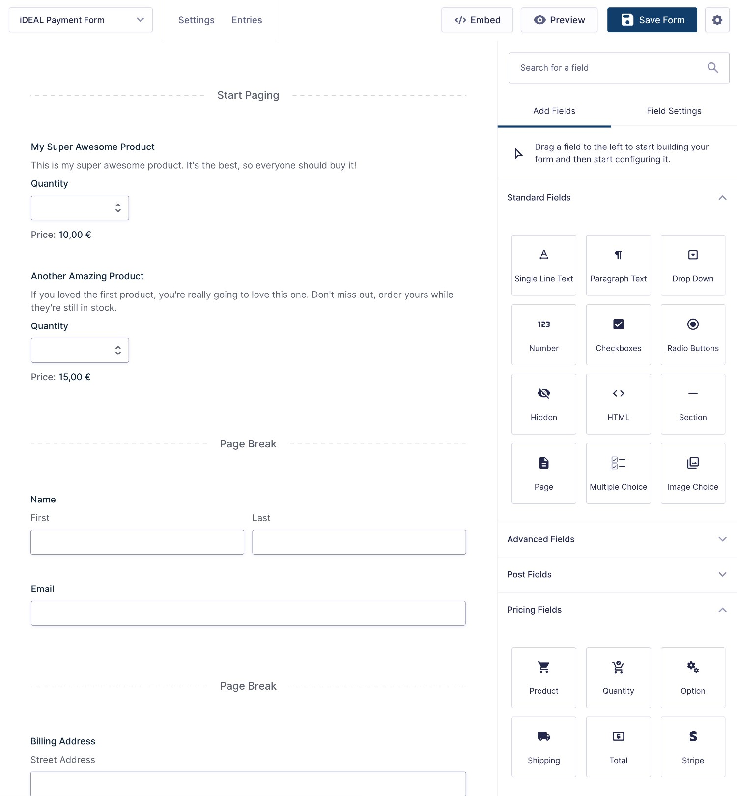 How to set up iDEAL WordPress payment form