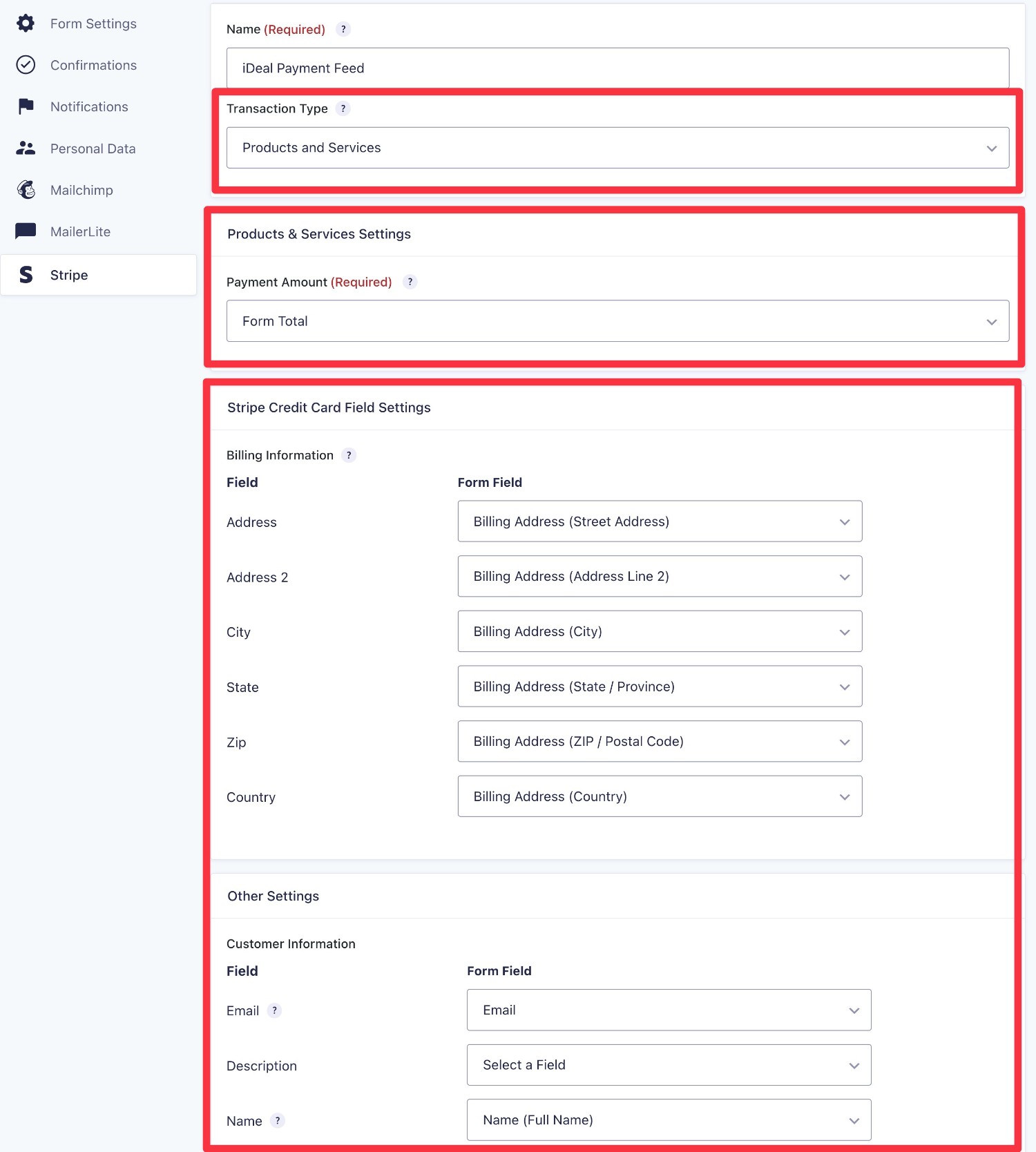 Set up Stripe feed for iDEAL payment