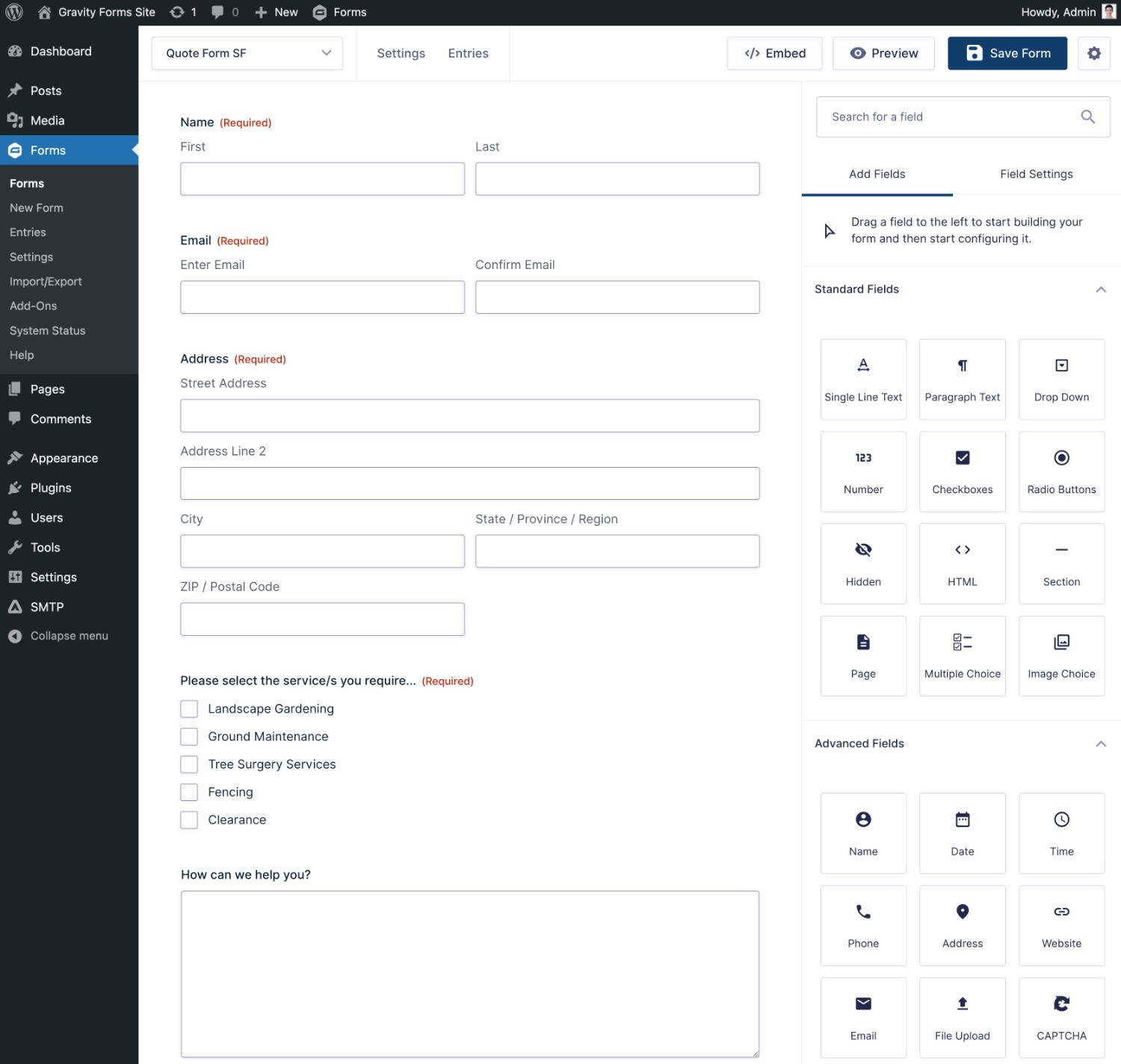 Customize your WordPress Salesforce form