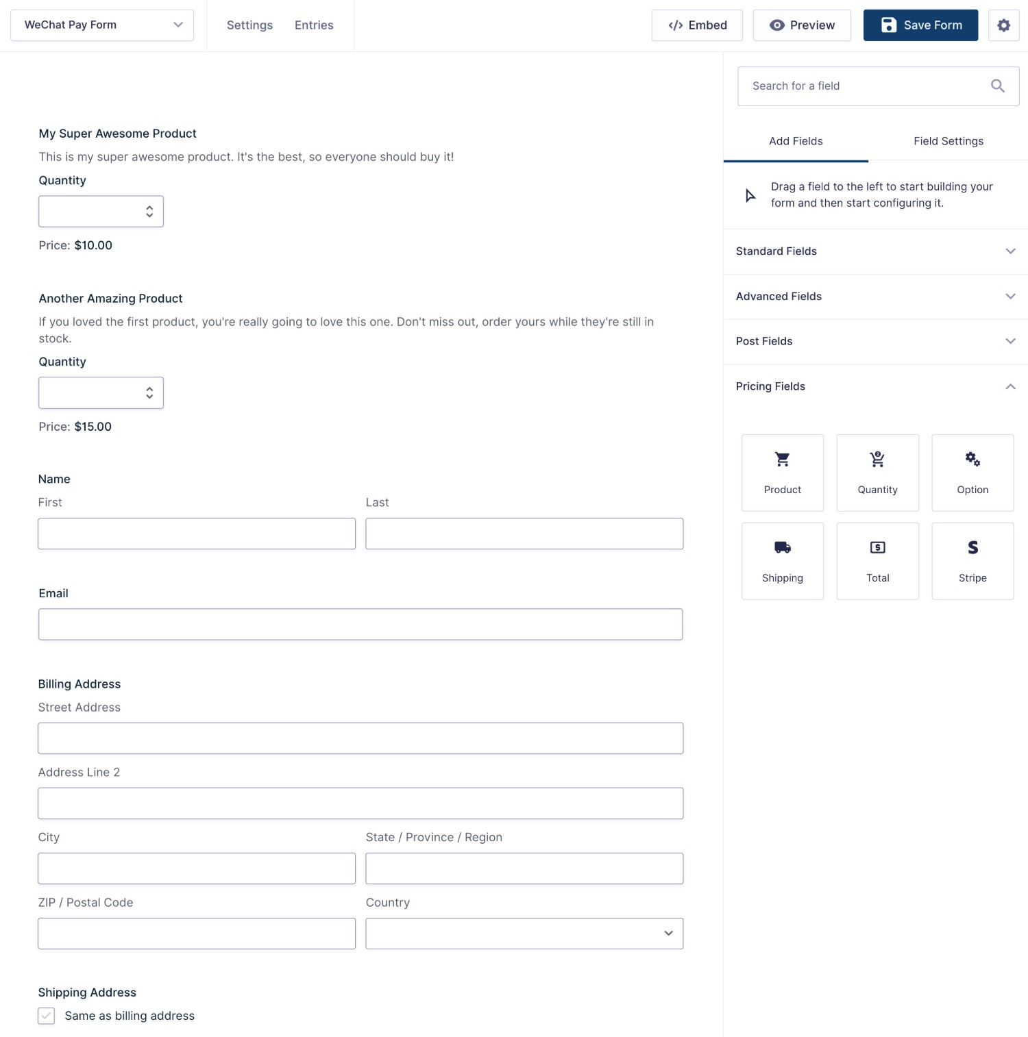 Customize your form